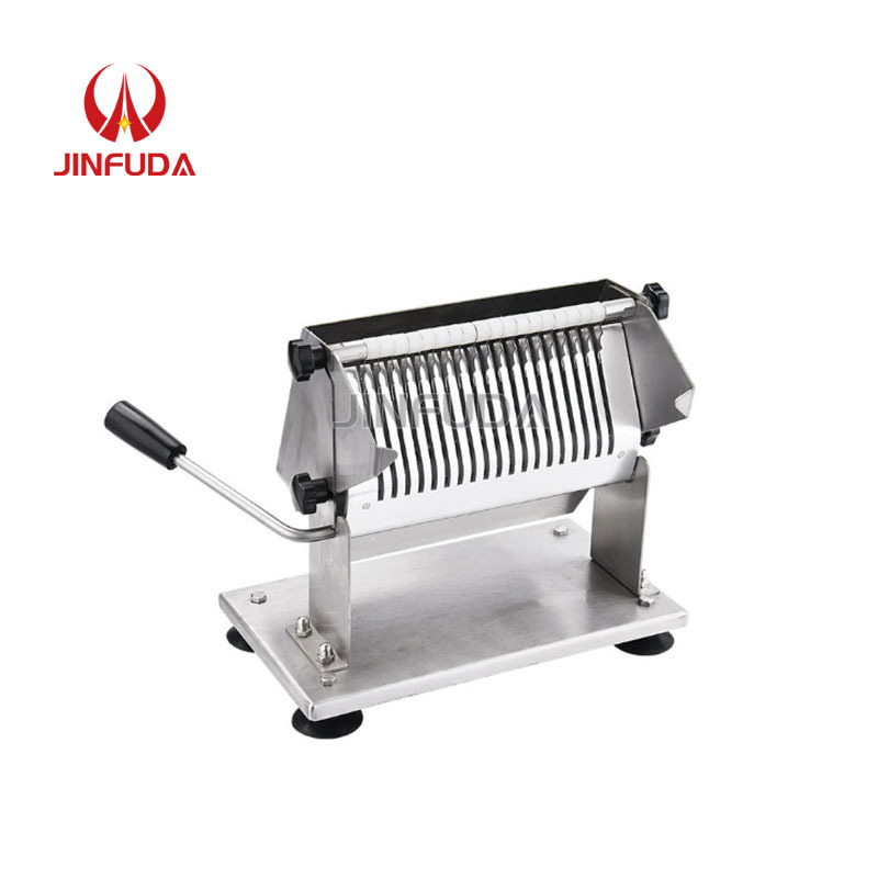 Commercial Food Vegetable Processing Machine Hand Operated Hot dog Sausage Slicers Cutter