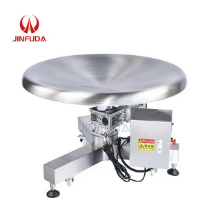 Full 304 stainless steel rotary accumulation bag turning packing table manufacturer price for packing industry efficiency