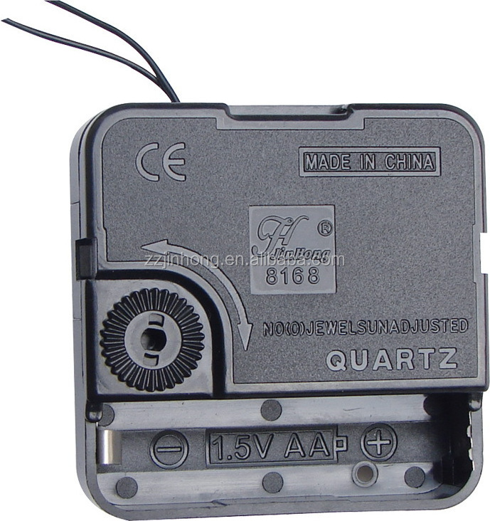 ABS quartz wall battery operating clock mechanism with wires