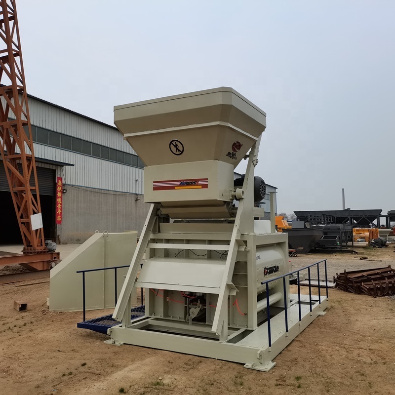 Industrial concrete Mixer js1000 with lift small machine js1000 horizontal concrete mixer