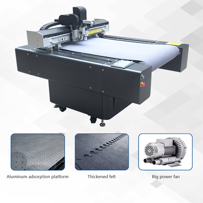 Vinyl Sticker Cutting Plotter Corrugated Cardboard Paper Pattern CNC Oscillating Knife Cutting Machine