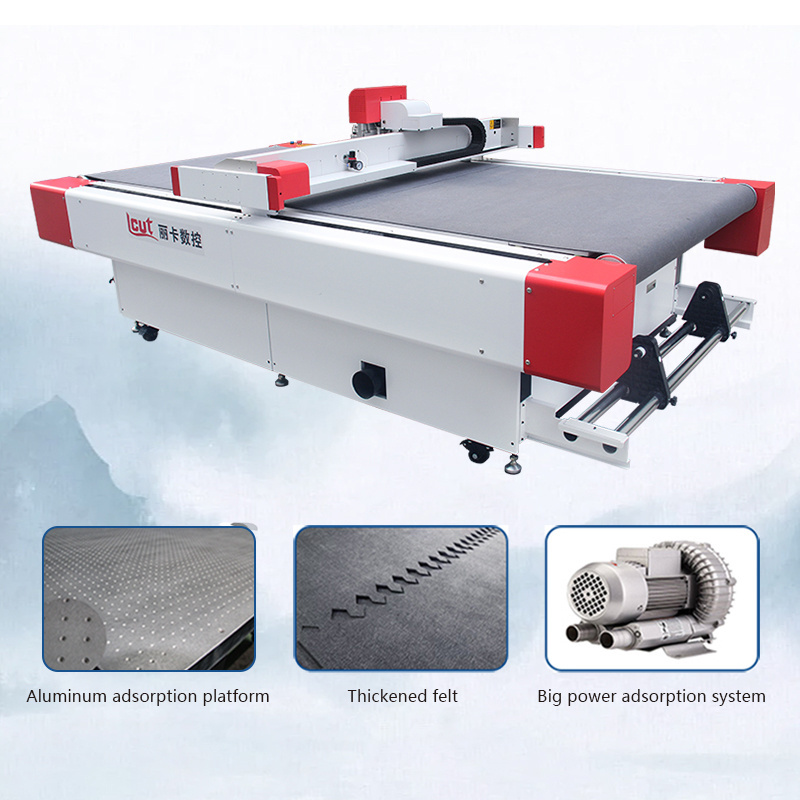 Hot Sale Digital Flatbed Cutting Machine PP PVC Board Package Pizza Carton Box Cutter Plotter