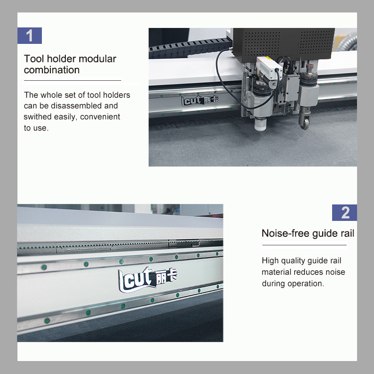 Vinyl Sticker Cutting Plotter Corrugated Cardboard Paper Pattern CNC Oscillating Knife Cutting Machine