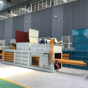 Automatic Horizontal Baling Press Machine Hydraulic Press Waste Paper Baler Machine Automatic Baling Scrap Metal Baler Press