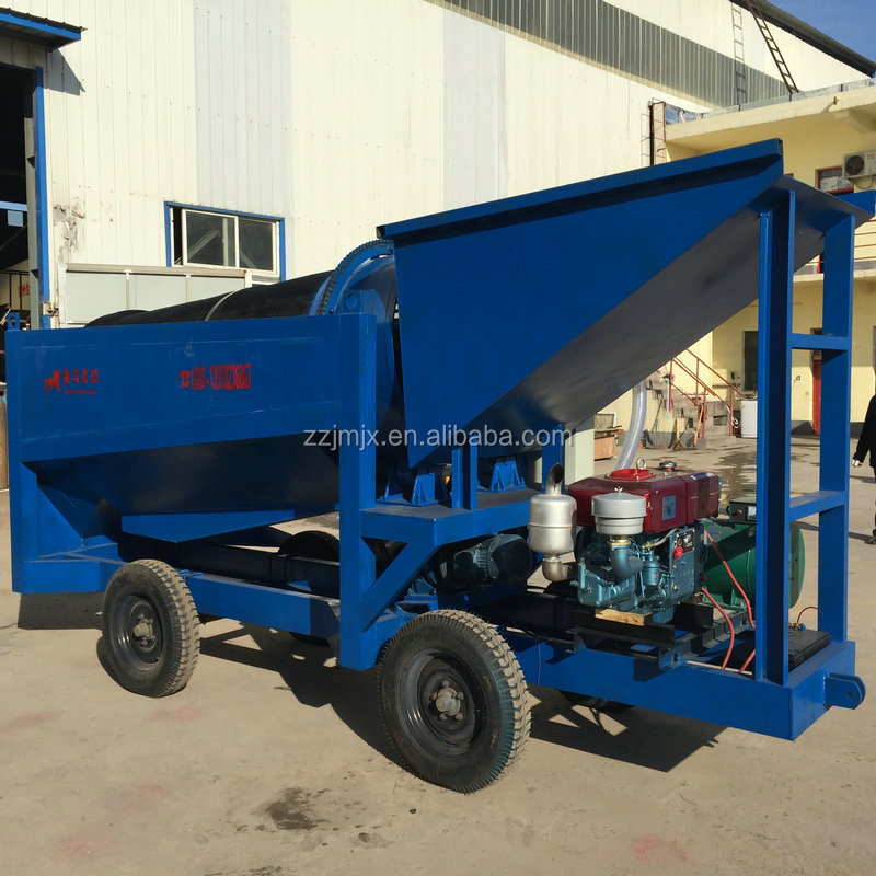 Small Scale Gold Mining Machine Mini Gold Trommel Wash Plant waste sorting machine sand washing trommel