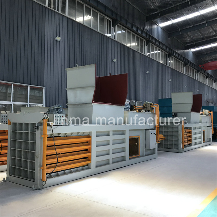 Automatic Horizontal Baling Press Machine Hydraulic Press Waste Paper Baler Machine Automatic Baling Scrap Metal Baler Press