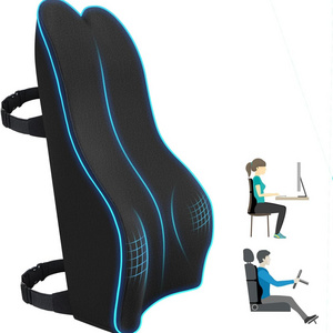 Office chair lumbar support cushion relieve back pain Improve posture memory foam seat back cushion for chair