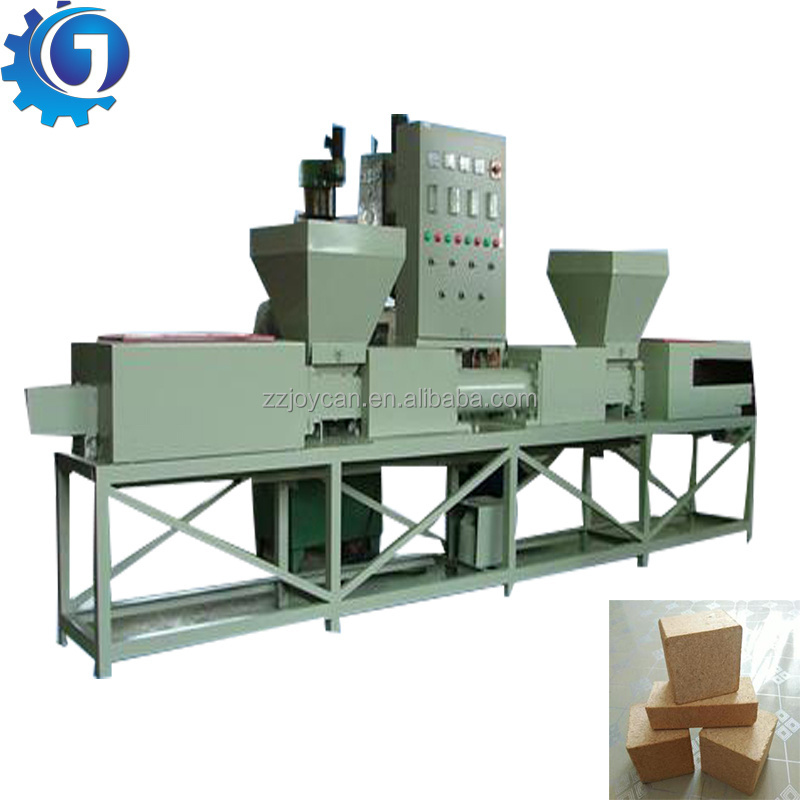 Best price sawdust compressed wood pallet feet block making machine