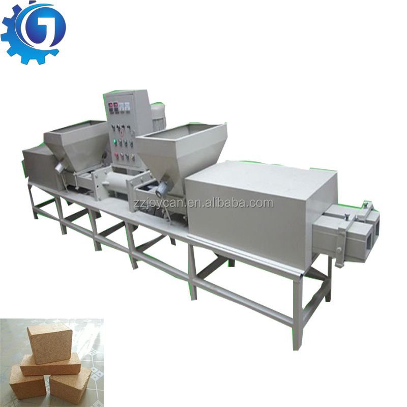 Best price sawdust compressed wood pallet feet block making machine