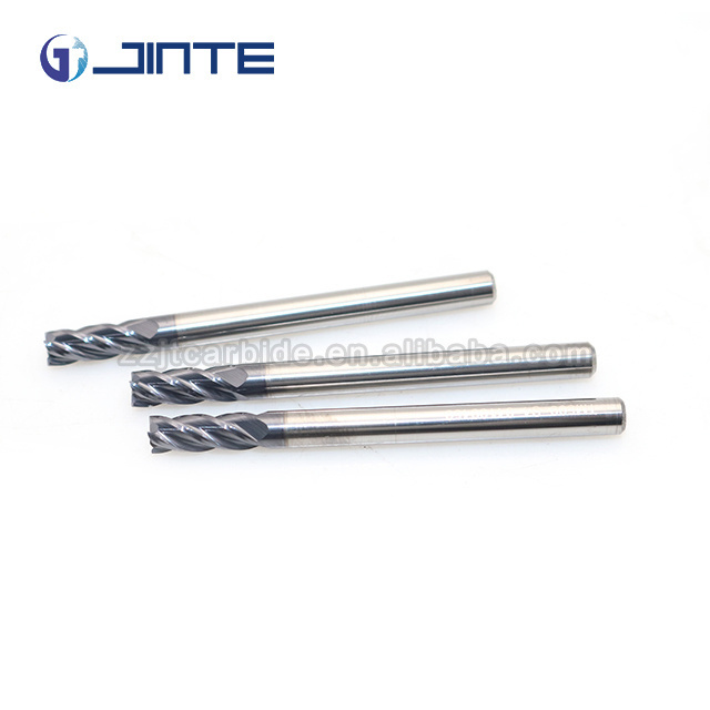 4 Flutes Solid Carbide Square End Mill CNC Cutting Tools  for Metal Milling Cutter Bit