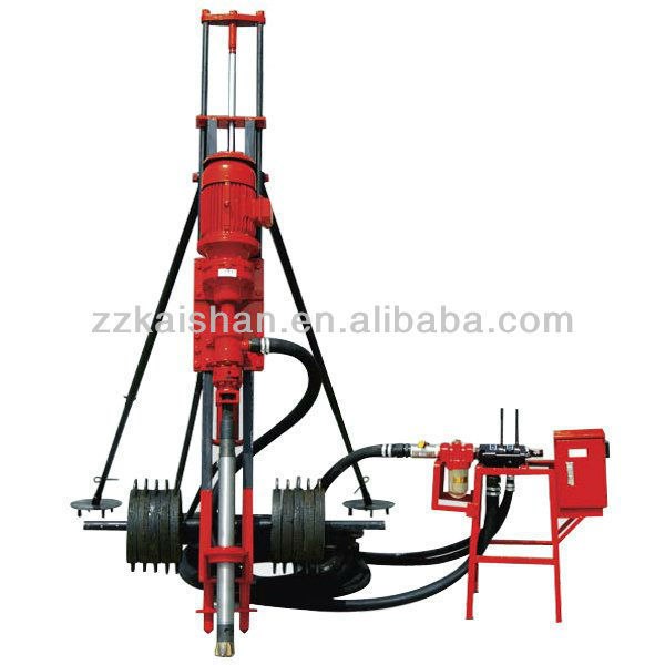 Small Portable mobile electric bore hole rock drilling rig for blasting