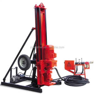 Small Portable mobile electric bore hole rock drilling rig for blasting