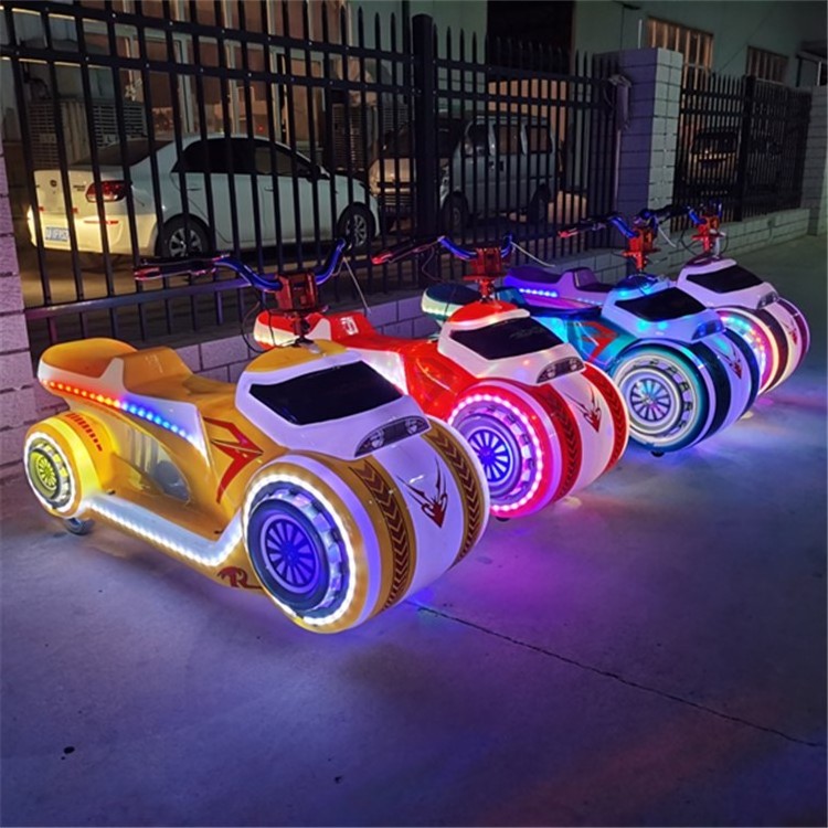 2021 New Park Stall Children's Business Outdoor Double Electric Toy Car Amusement Equipment Motorcycles Bumper Car