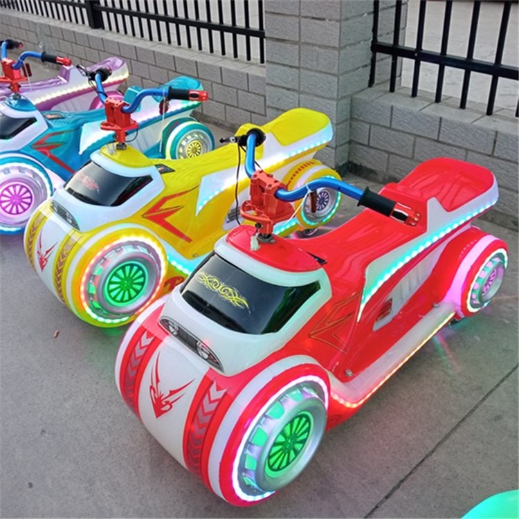 2021 New Park Stall Children's Business Outdoor Double Electric Toy Car Amusement Equipment Motorcycles Bumper Car