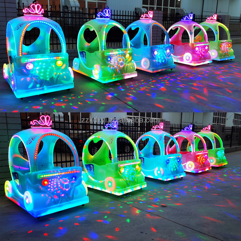 Outdoor two-person electric game toy car manufacturer children Princess Float car battery bumper car