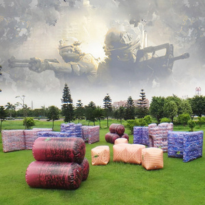 Outdoor Inflatable Paintball Bunker for kids,Inflatable team building games,Inflatable airsoft Bunker