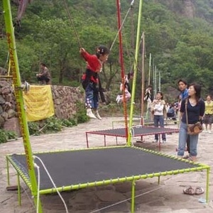 mini bungee jump for kids and adults play indoor outdoor kids trampoline/juming bed in the park