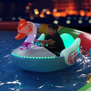 Factory Sale New Water Play Equipment Animal Beach Motorized Battery Inflatable Kids Adult Electric Bumper Boat For Kids