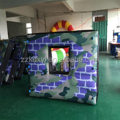 The size 12*9m Outdoor Inflatable Paintball Bunker for kids,Inflatable Bunker team building games