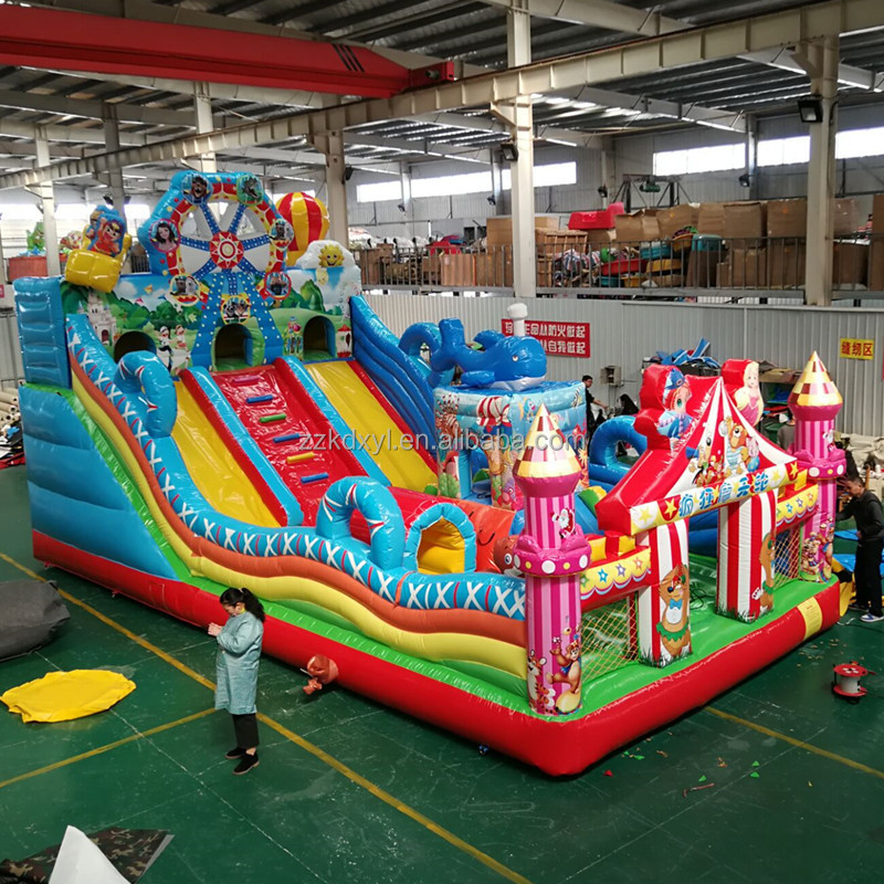 Professional factory sell hot selling ferris wheel inflatable castle slide inflatable bouncer slide fore sale ferris wheel