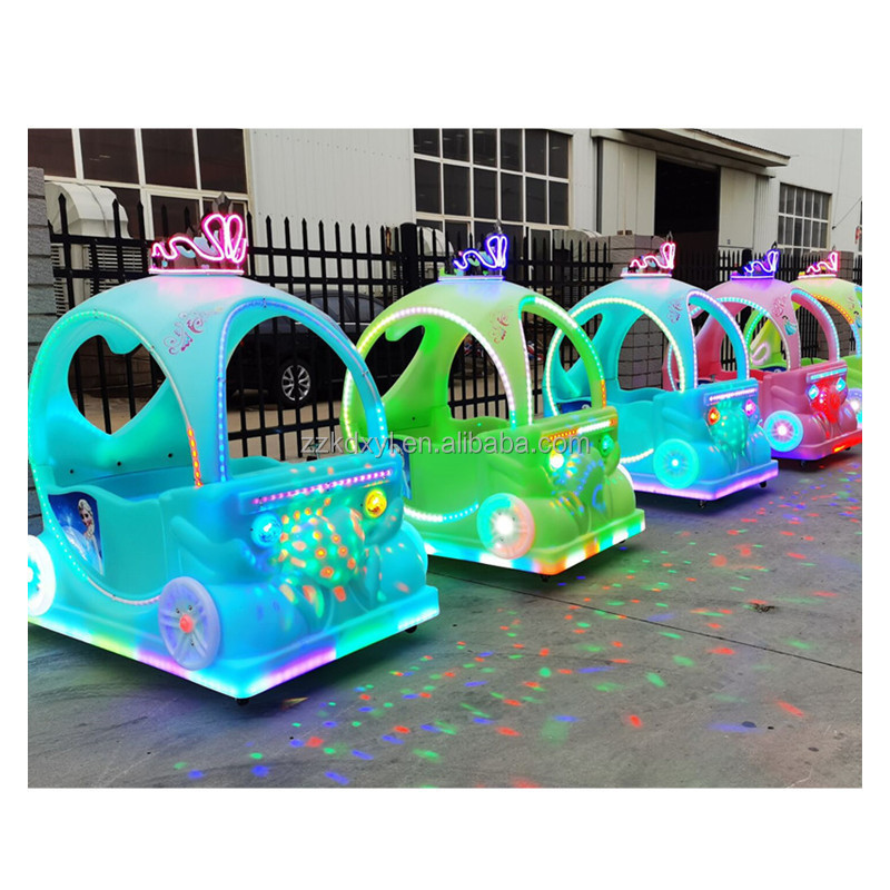 Outdoor parent-child play equipment double seat Princess Float Children Electric Lights Bumper cars have music can be timed