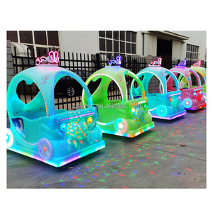 Outdoor parent-child play equipment double seat Princess Float Children Electric Lights Bumper cars have music can be timed