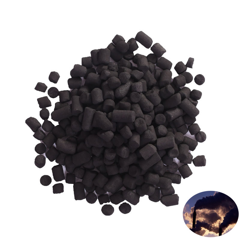 Flue Gas Desulfurization Mercury Removal Virgin Extruded Coal/Wood Activated Carbon Pellets