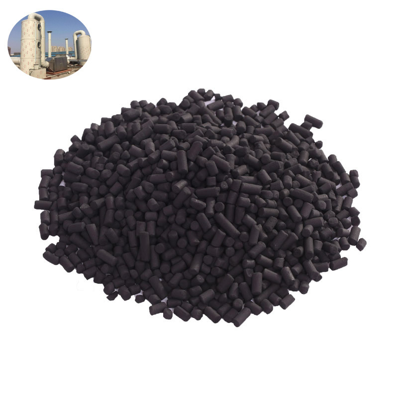 Flue Gas Desulfurization Mercury Removal Virgin Extruded Coal/Wood Activated Carbon Pellets