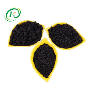 4mm air purify deodorizer deodorant pellet based activated carbon  pellets bamboo with Potassium hypermangam manufacture