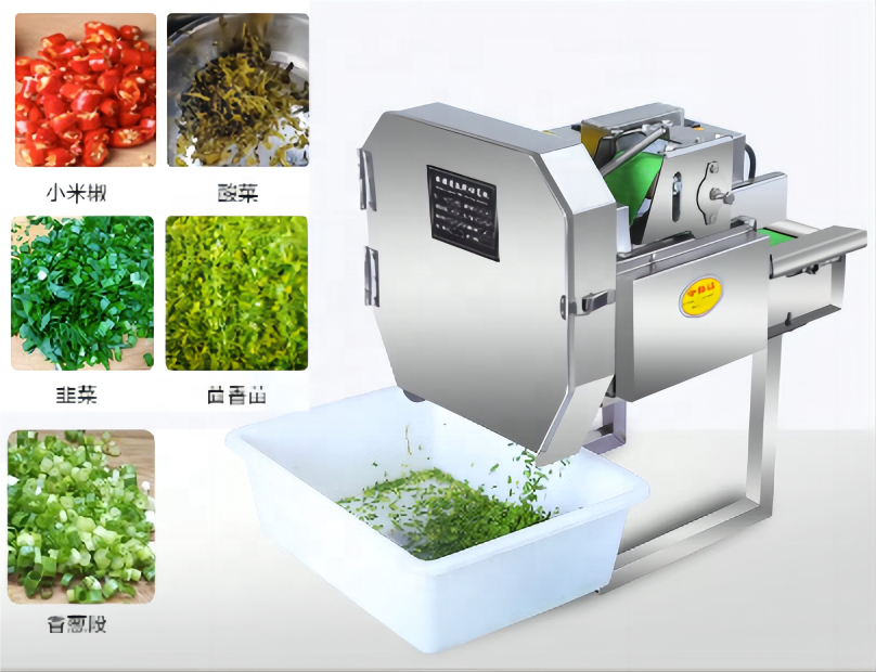 Canteen commercial full-automatic leek and scallion cutter