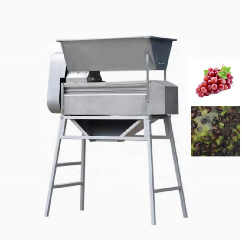 Electric grape stemmer/grape stalks removing machine/grape crusher stem remover for wine processing