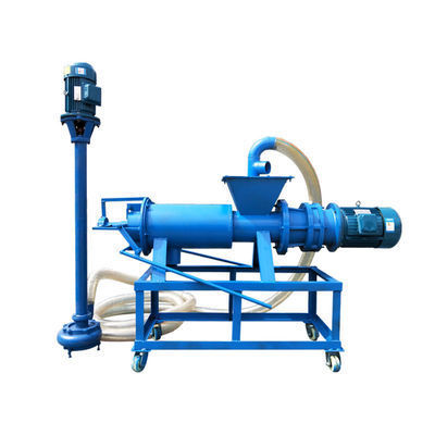 High quality pig manure dewatering screw press machine/poultry manure solid liquid separator for sale