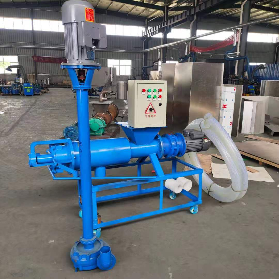 High quality pig manure dewatering screw press machine/poultry manure solid liquid separator for sale