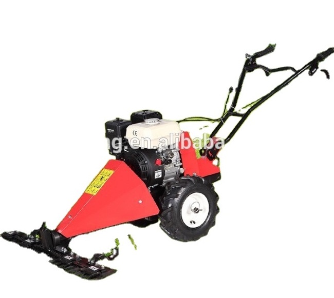 Self-propelled Forage grass reaper cutter harvester / gasoline lawn grass cutting machine for Small pastures and family farms