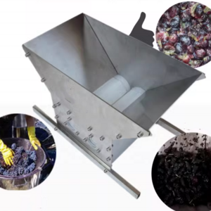 China electric wine small grape press machine winery winepress crusher