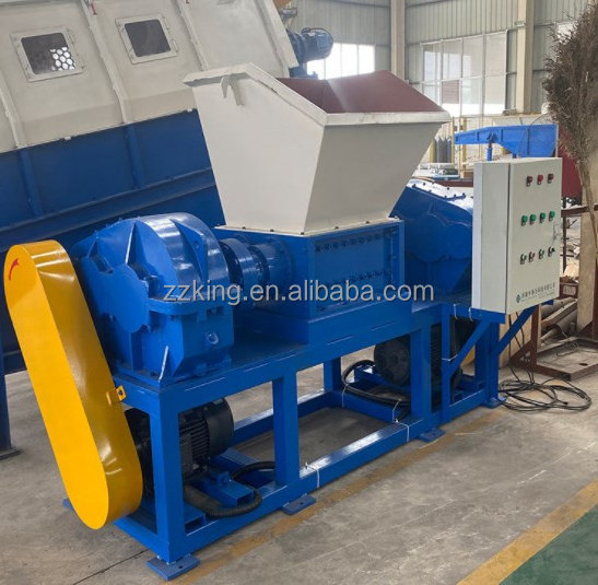 Single shaft shredder for Waste carpet fabric textile cotton wool clothing leather fiber fibre linen wool for alternative fuels