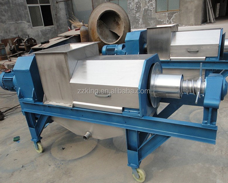 screw pressing vegetable fruit kitchen food waste dewatering machine /  food waste recycling machine/food waste shredder