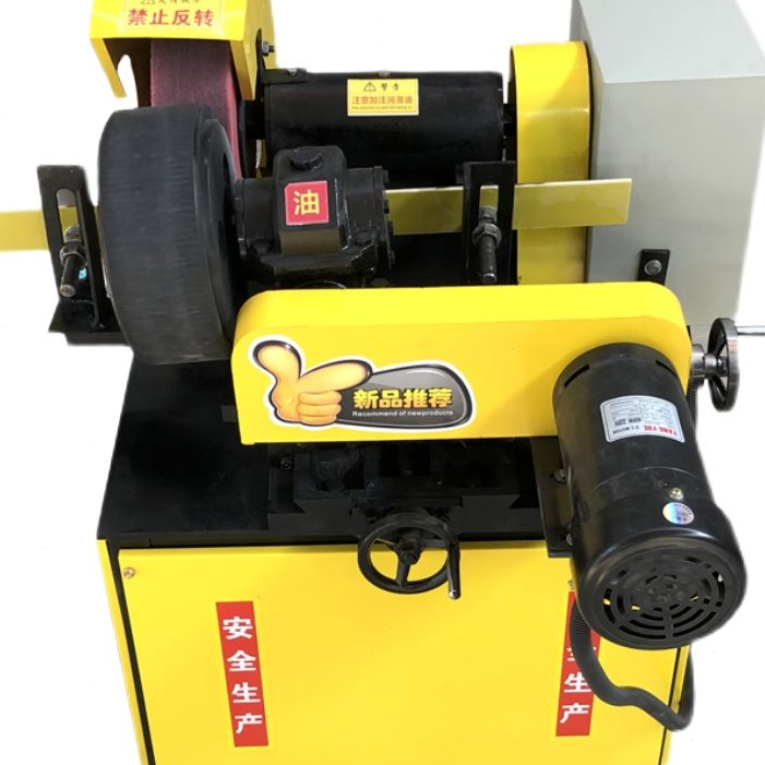 Stainless Steel Round Pipe Polishing Machine/ round tube deruster Cloth wheel polishing machine