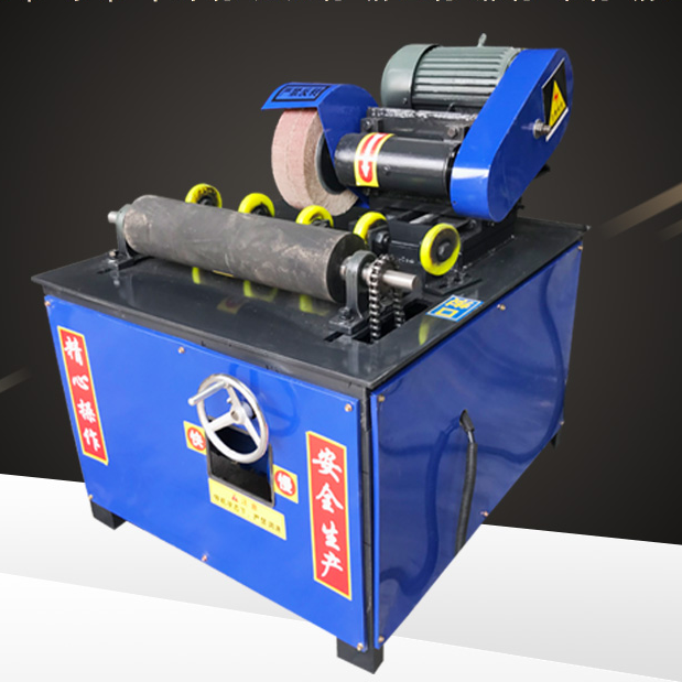 Stainless Steel Round Pipe Polishing Machine/ round tube deruster Cloth wheel polishing machine