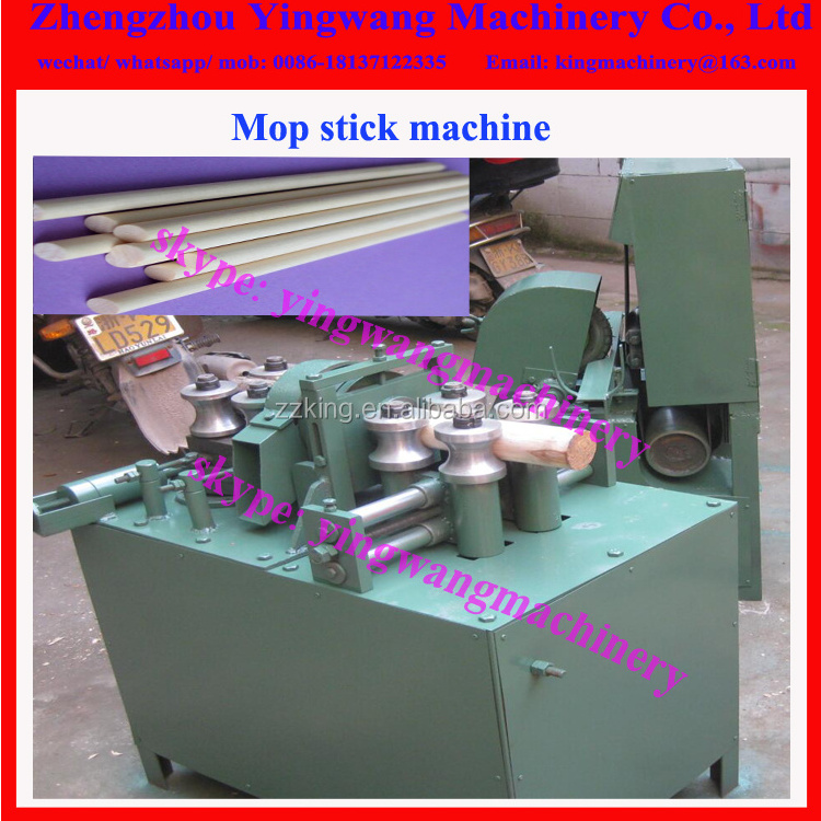 Round wood broom stick making machine / wooden broom rod making machine