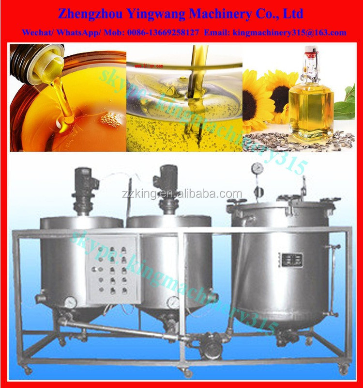 Small scale edible oil refining machine crude oil refinery machine/mini vegetable oil machine refinery