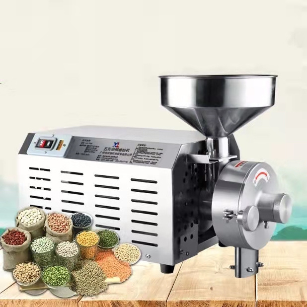 stainless steel dry tea crushing machine commercial coffee grinder corn rice spice fine grinder machine