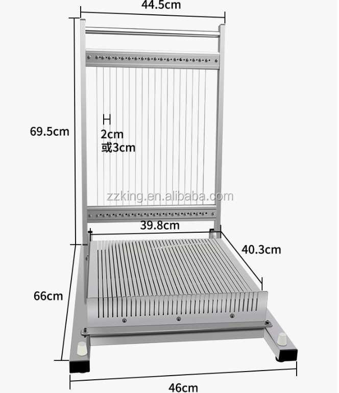 Manual cheese cake block wire cutter / food cube cutting machine / Ganache chocolate guitar cutter