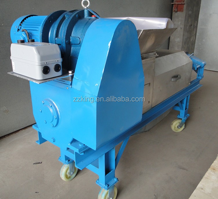 screw pressing vegetable fruit kitchen food waste dewatering machine /  food waste recycling machine/food waste shredder