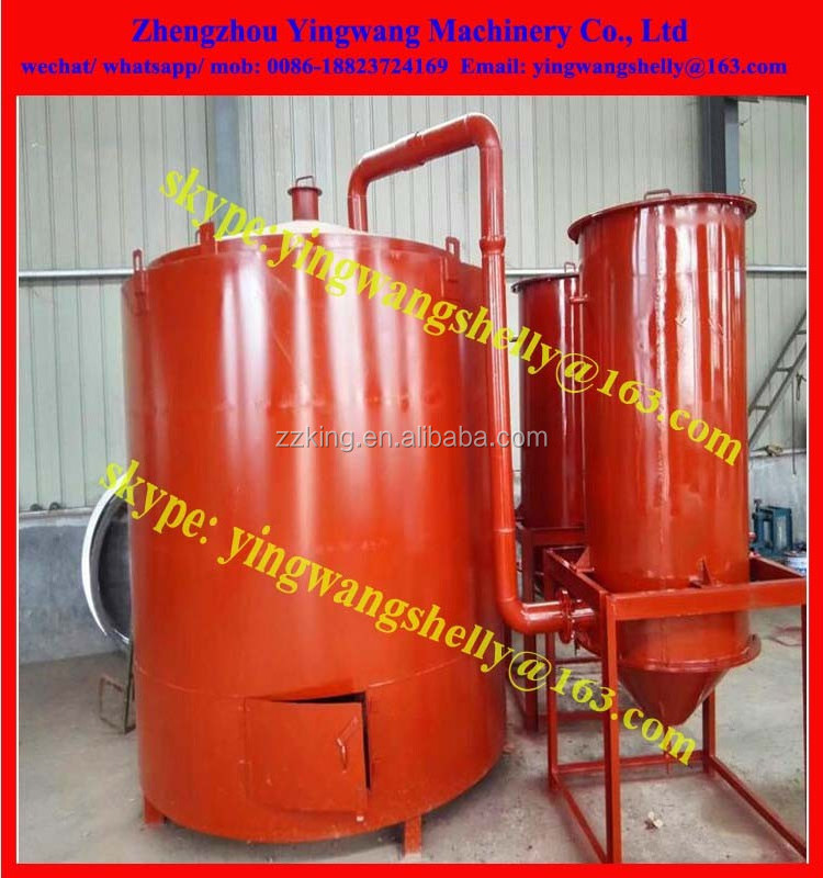 Airflow coconut shell charcoal carbonization kiln