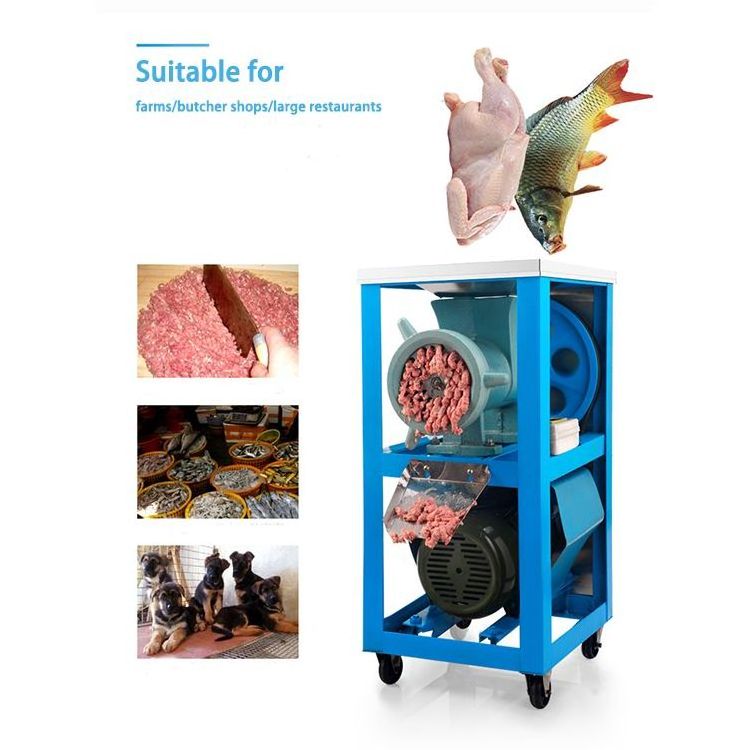 High Quality Commercial Industrial Food Fish Mutton Meat Mincer chicken rack fish meat Mincer Electric Mincing Machine