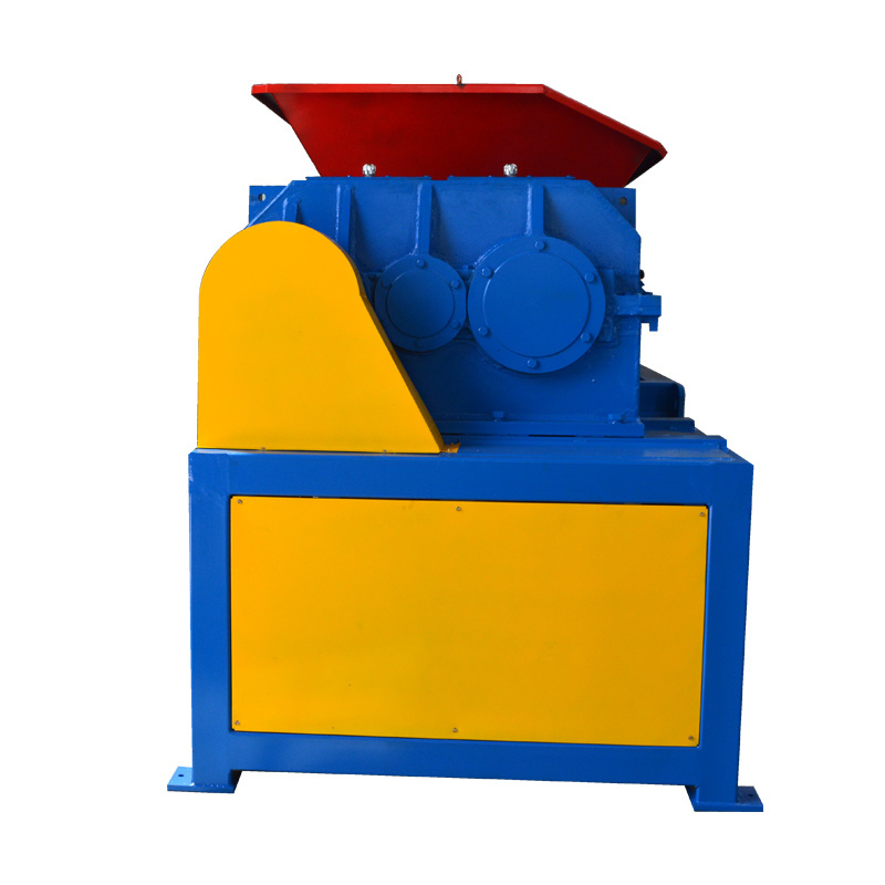 200 Model waste rubber cardboard metal plastic bottle mini double shaft shredder machine for garbage recycling