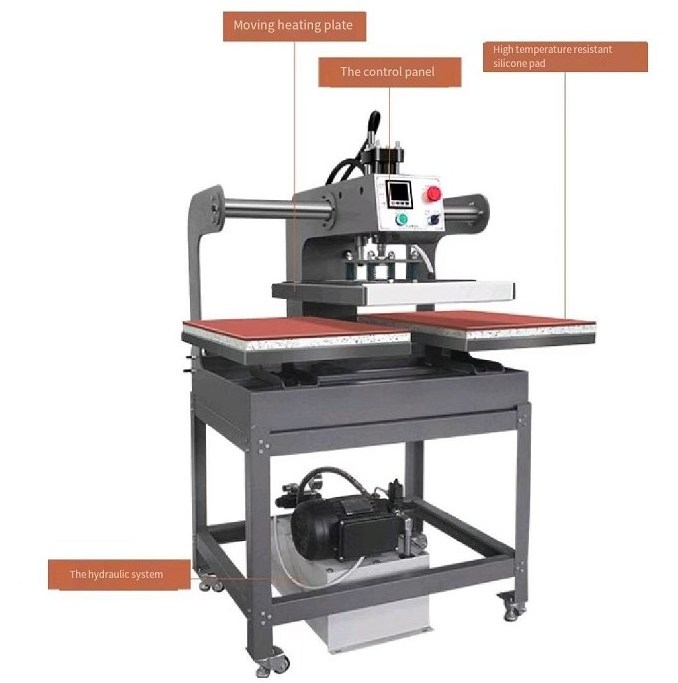 Automatic Pneumatic Double Station Heat Press Machine Semi-automatic Large Format T-shirt Heat Transfer Sublimation Machine