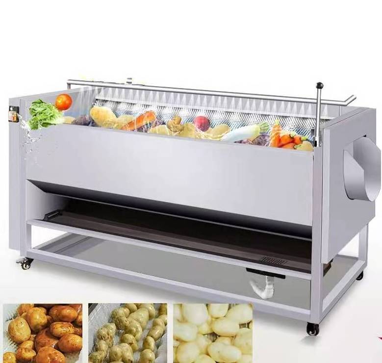 Vegetable Ginger Washing Peeler Potato Cleaning Peeling Machine/Carrot Peeling Machine