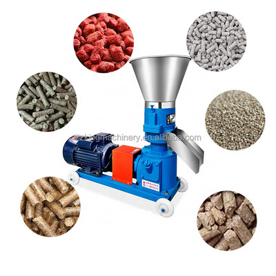 Small forage alfalfa flat die pellet mill machine for sale animal chicken feed pellet pelletizing making machine in philippines